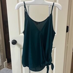 Papermoon Deep Green Camisole with Tie Detail